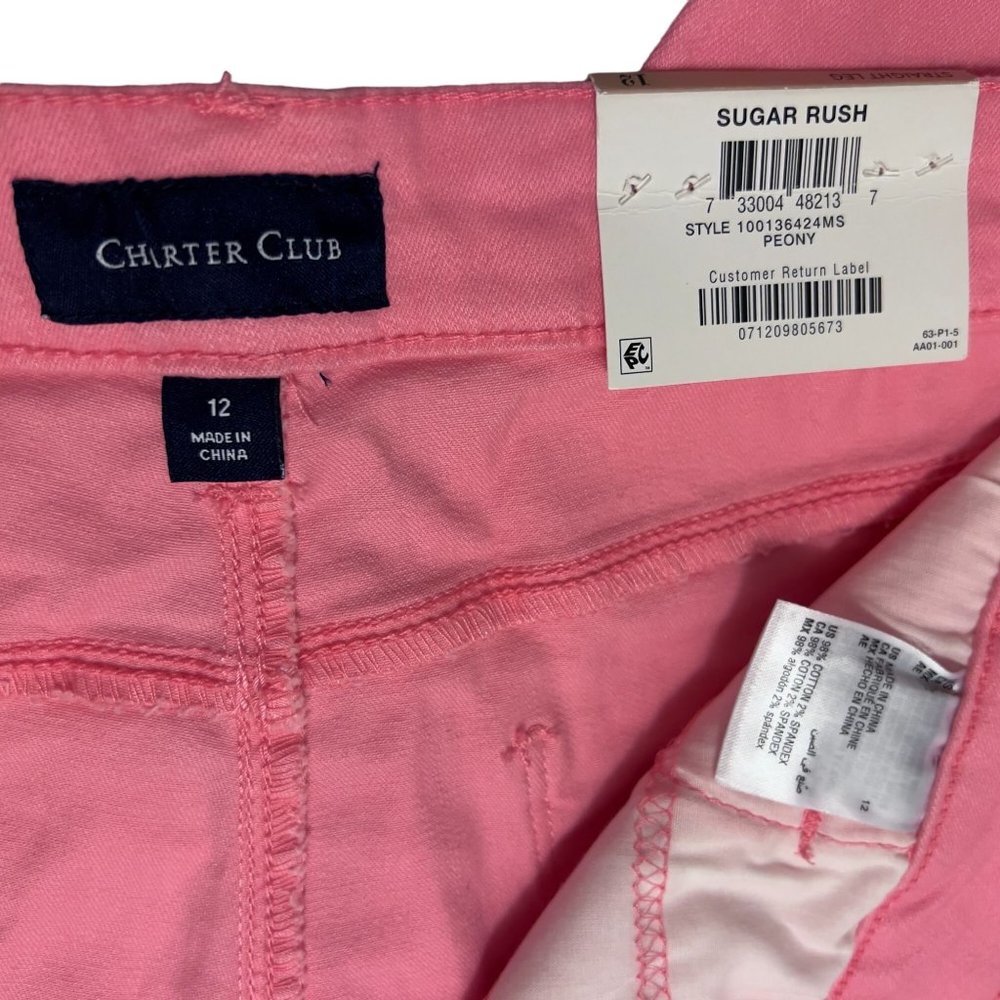 Charter Club - Straight Leg Jeans - Size 12 (34x26) NWT - Picture 5 of 7